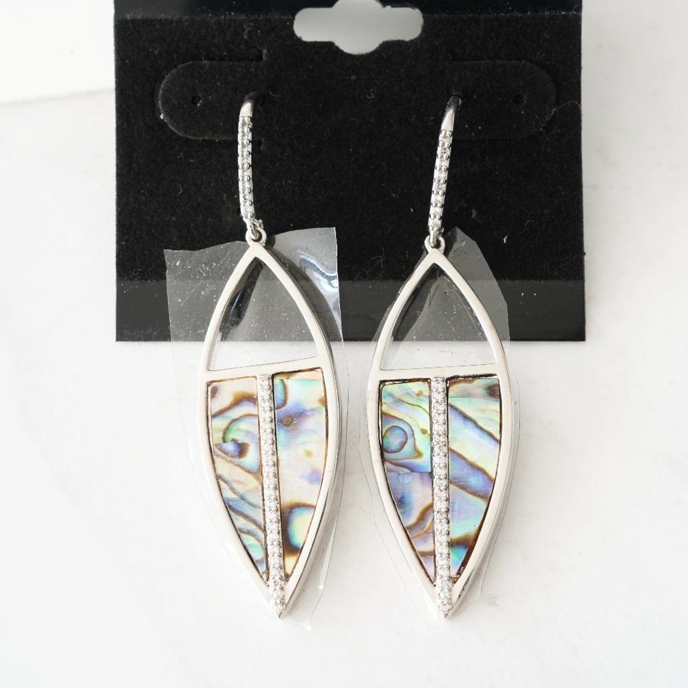 Anthropologie Melanie Auld Abalone Earrings